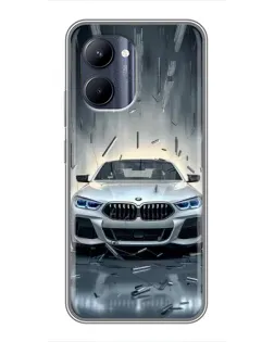 Чохол для Realme C33 з картинкою «BMW у світлі фар»