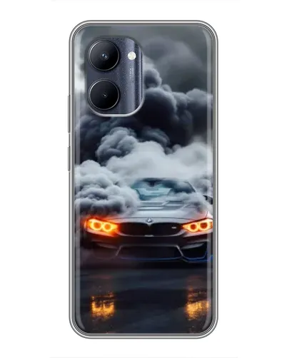 Чохол для Realme C33 з картинкою «BMW у диму» Чохол для Realme C33 з картинкою «BMW у диму»
