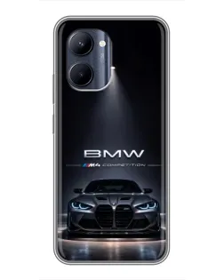 Чохол для Realme C33 з картинкою «BMW крізь нічне місто»
