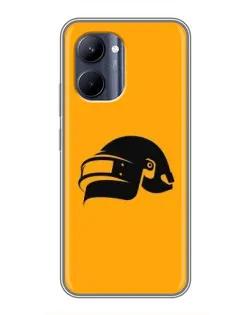 Чохол для Realme C33 з картинкою «PUBG — золотий шолом»