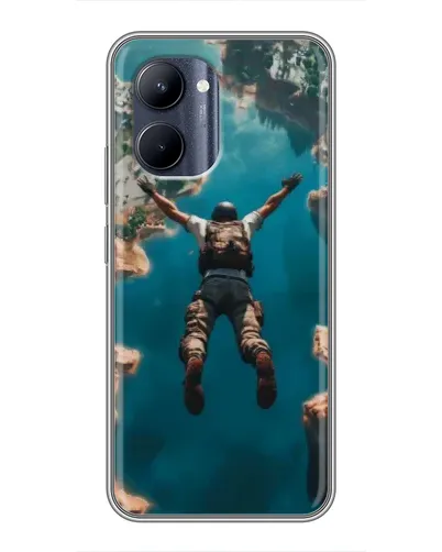 Чохол для Realme C33 з картинкою «PUBG — вільне падіння»