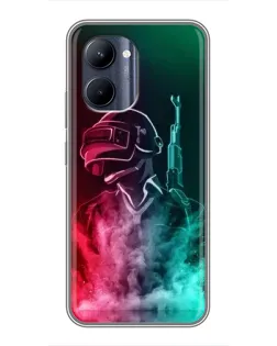 Чохол для Realme C33 з картинкою «PUBG — вогняний воїн»