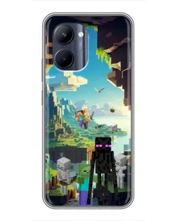 Чохол для Realme C33 з картинкою «Ендермен у лісі» Чохол для Realme C33 з картинкою «Ендермен у лісі»