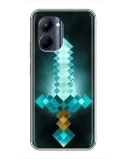 Чохол для Realme C33 з картинкою «Алмазний меч неон» Чохол для Realme C33 з картинкою «Алмазний меч неон»