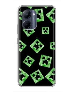 Чохол для Realme C33 з картинкою «Паттерн з кріперами» Чохол для Realme C33 з картинкою «Паттерн з кріперами»