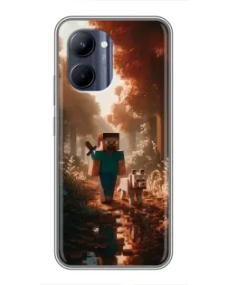 Чохол для Realme C33 з картинкою «Стів у лісі» Чохол для Realme C33 з картинкою «Стів у лісі»