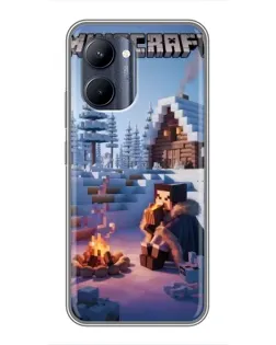 Чохол для Realme C33 з картинкою «Зимовий Minecraft» Чохол для Realme C33 з картинкою «Зимовий Minecraft»