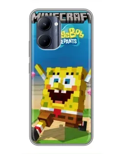 Чохол для Realme C33 з картинкою «Губка Боб Minecraft» Чохол для Realme C33 з картинкою «Губка Боб Minecraft»