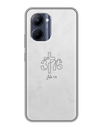 Чохол для Realme C33 з картинкою «Івана 3:16 Хрест»