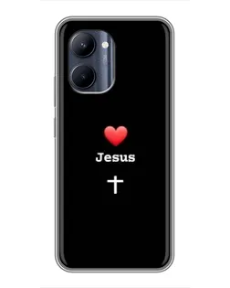 Чохол для Realme C33 з картинкою «Серце - Jesus»