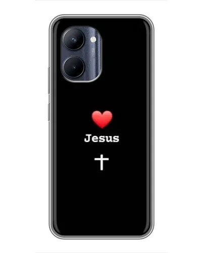 Чохол для Realme C33 з картинкою «Серце - Jesus»