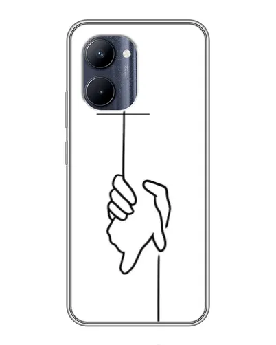 Чохол для Realme C33 з картинкою «Рука тримає»