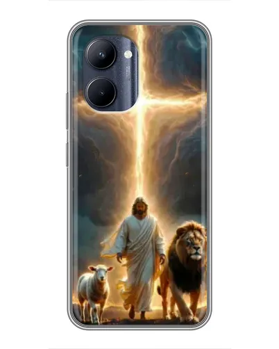 Чохол для Realme C33 з картинкою «Лев Юди та Світло»