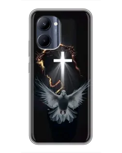 Чохол для Realme C33 з картинкою «Голуб та Світло»