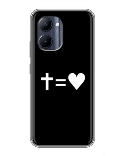 Чохол для Realme C33 з картинкою «Хрест та Серце»