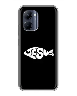 Чехол для Realme C33 с картинкой «Рыба Jesus» Чехол для Realme C33 с картинкой «Рыба Jesus»