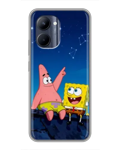 Чохол для Realme C33 з картинкою «Губка Боб та Патрік вночі» Чохол для Realme C33 з картинкою «Губка Боб та Патрік вночі»
