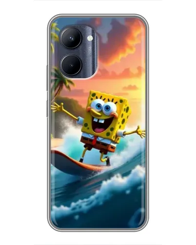 Чохол для Realme C33 з картинкою «Губка Боб серфінгіст» Чохол для Realme C33 з картинкою «Губка Боб серфінгіст»