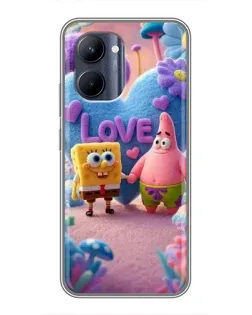 Чохол для Realme C33 з картинкою «Губка Боб Патрік»