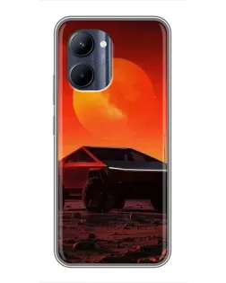 Чохол для Realme C33 з картинкою «Cybertruck на Марсі»