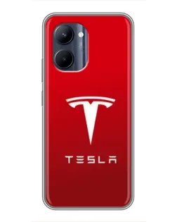Чохол для Realme C33 з картинкою «Tesla Red Classic»