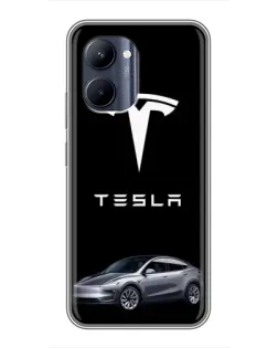 Чохол для Realme C33 з картинкою «Tesla Model Y»