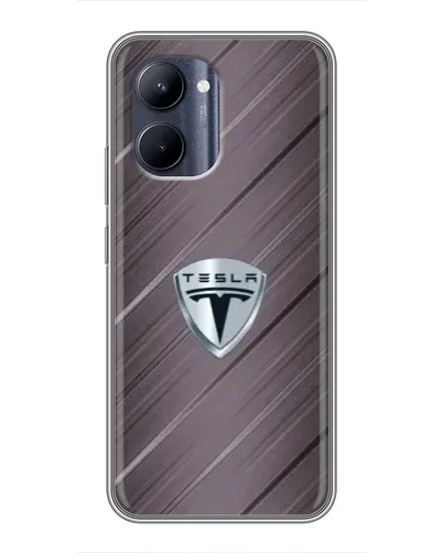 Чохол для Realme C33 з картинкою «Металева текстура Tesla» Чохол для Realme C33 з картинкою «Металева текстура Tesla»