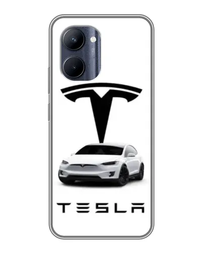 Чохол для Realme C33 з картинкою «Tesla White Style» Чохол для Realme C33 з картинкою «Tesla White Style»