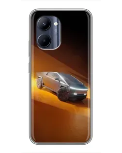 Чохол для Realme C33 з картинкою «Cybertruck у пустелі»