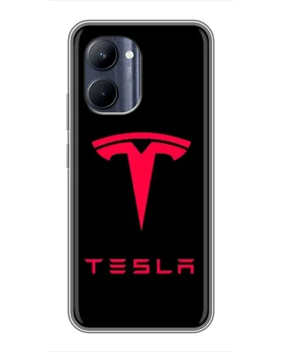 Чохол для Realme C33 з картинкою «Tesla Red Logo» Чохол для Realme C33 з картинкою «Tesla Red Logo»