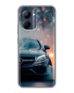 Чохол для Realme C33 з картинкою «Mercedes — нічне місто»