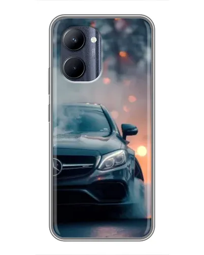 Чохол для Realme C33 з картинкою «Mercedes — нічне місто»