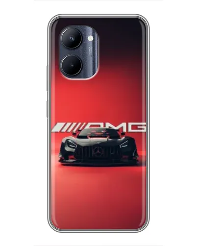 Чохол для Realme C33 з картинкою «Mercedes AMG — червона лінія»