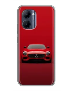 Чохол для Realme C33 з картинкою «Червоний Mercedes AMG»