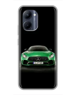 Чохол для Realme C33 з картинкою «Mercedes — неоновий лого»