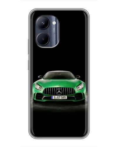 Чохол для Realme C33 з картинкою «Mercedes — неоновий лого»
