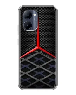 Чохол для Realme C33 з картинкою «Mercedes Carbon Grid»