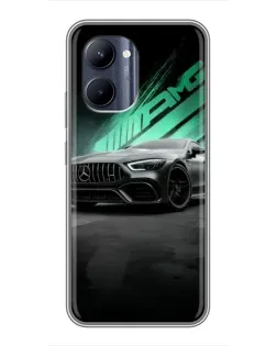 Чохол для Realme C33 з картинкою «Темний Mercedes AMG»