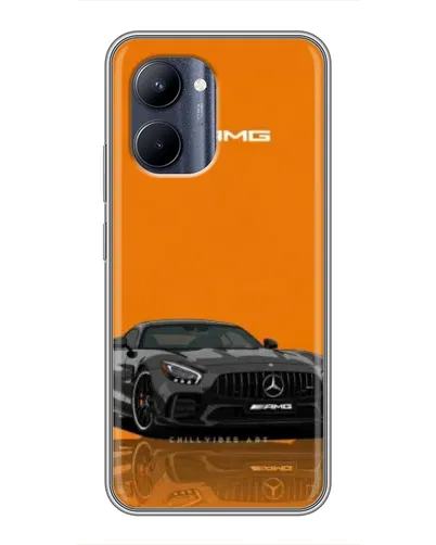 Чохол для Realme C33 з картинкою «Помаранчевий Mercedes AMG»