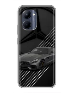 Чохол для Realme C33 з картинкою «Mercedes AMG — графіка»
