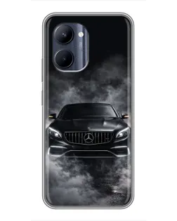 Чохол для Realme C33 з картинкою «Mercedes у диму»