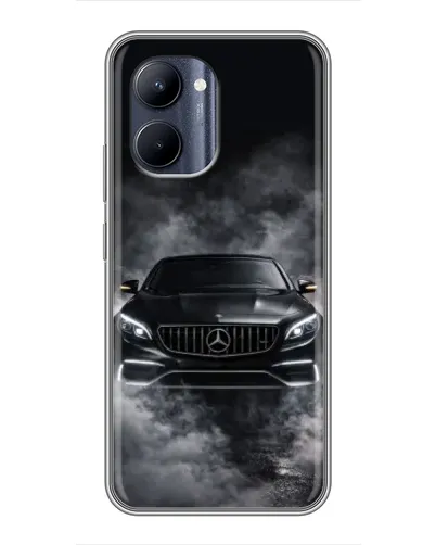 Чохол для Realme C33 з картинкою «Mercedes у диму»
