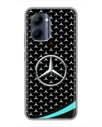 Чохол для Realme C33 з картинкою «Mercedes — бірюзовий акцент»