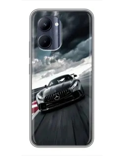Чохол для Realme C33 з картинкою «Гоночний Mercedes AMG»