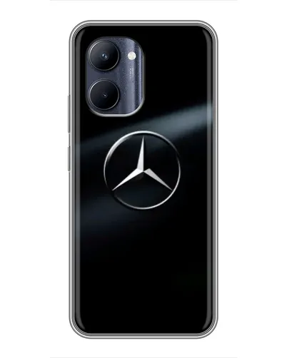 Чехол для Realme C33 с картинкой «Mercedes на металле» Чехол для Realme C33 с картинкой «Mercedes на металле»