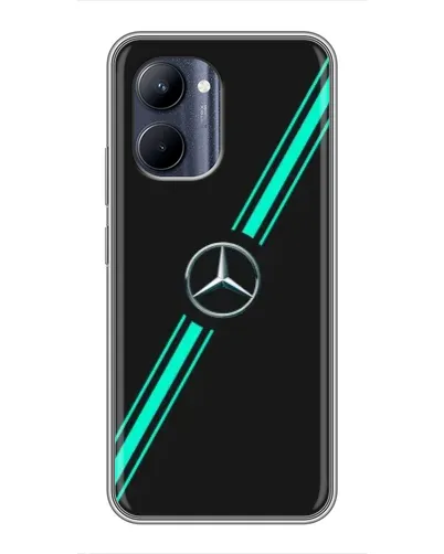 Чехол для Realme C33 с картинкой «Спортивные линии Mercedes» Чехол для Realme C33 с картинкой «Спортивные линии Mercedes»