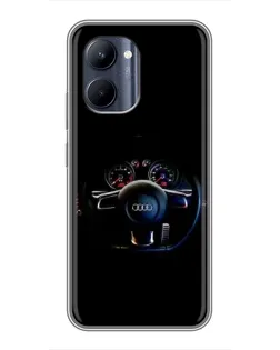 Чохол для Realme C33 з картинкою «Салон Audi — кермо»
