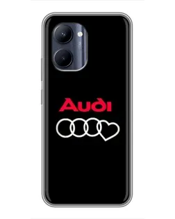 Чохол для Realme C33 з картинкою «Логотип Audi Heart»