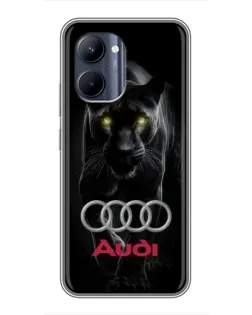 Чохол для Realme C33 з картинкою «Пантера та Audi»