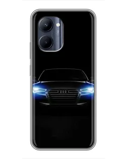 Чохол для Realme C33 з картинкою «Audi в неоні»